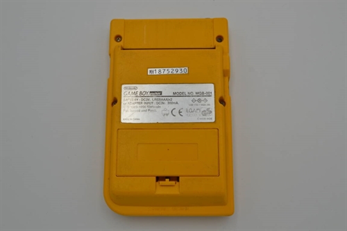 GameBoy Pocket - Gul - Konsol - SNR MH18752930 (B Grade) (Genbrug)